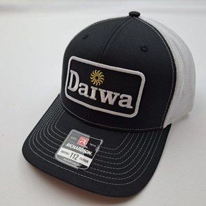 Daiwa Reels Fishing Richardson 112 Trucker Mesh Snapback Hat Cap Outdoors Gift